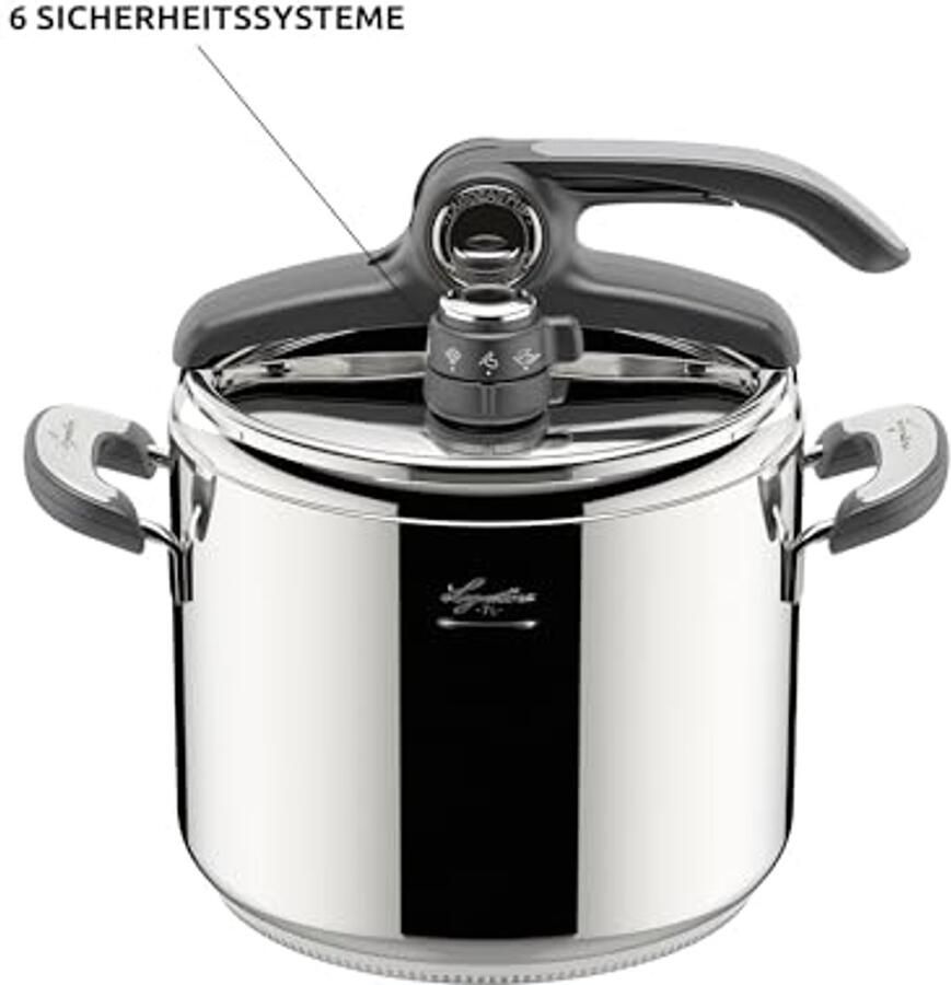 Snelkookpan van roestvrij staal 24 cm stoomkookpan voor inductie en gas