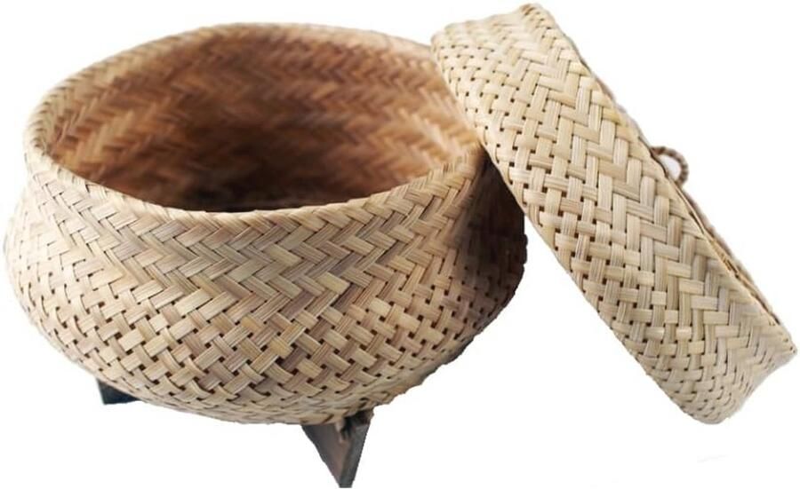 Snelkookpan voor Kleverige Rijst met Bamboe Stoommand en Recept