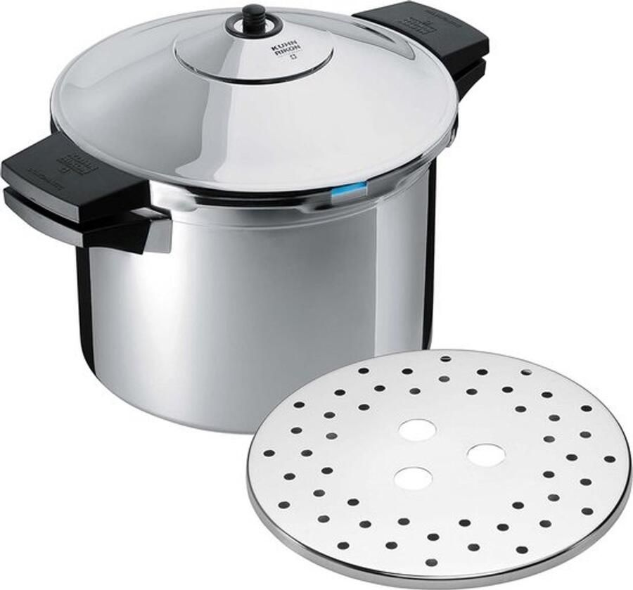 Snelkookpan stoompan DUROMATIC Staal Inductie 8 Liter Koken in Stijl