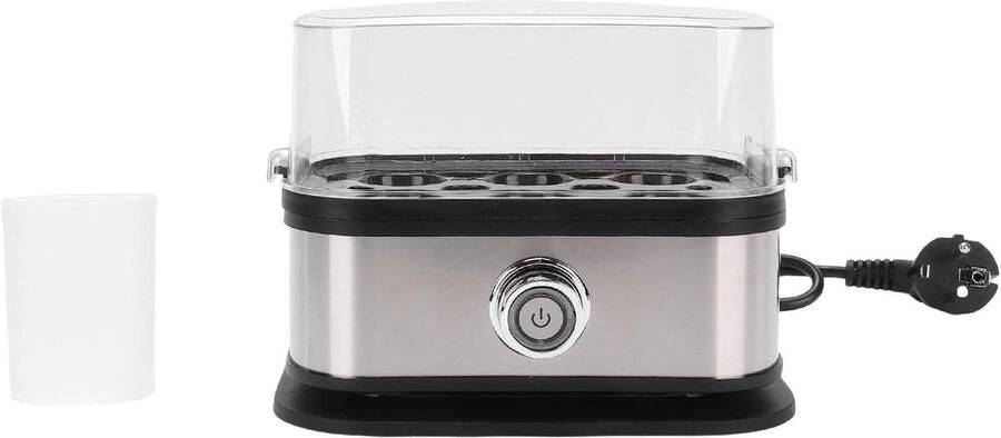 Snelle Eierkoker Elektrische Koker Snel Ontbijt Automatische Uitschakeling 6 Eieren Zilver
