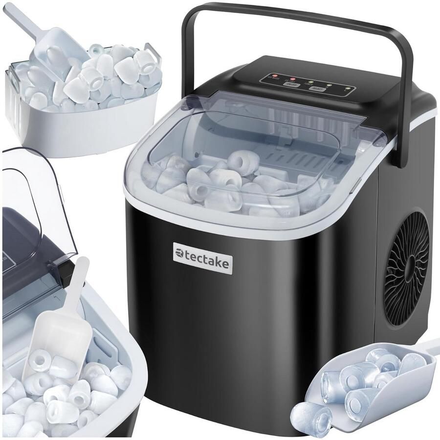 Snelle IJsmachine voor 9 blokjes in 6 minuten 12 kg per dag 2 formaten