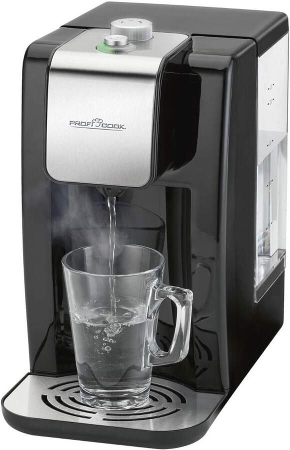Snelle Waterdispenser met Variabele Temperatuurinstelling 2 Liter Capaciteit en Design in Roestvrijstaal