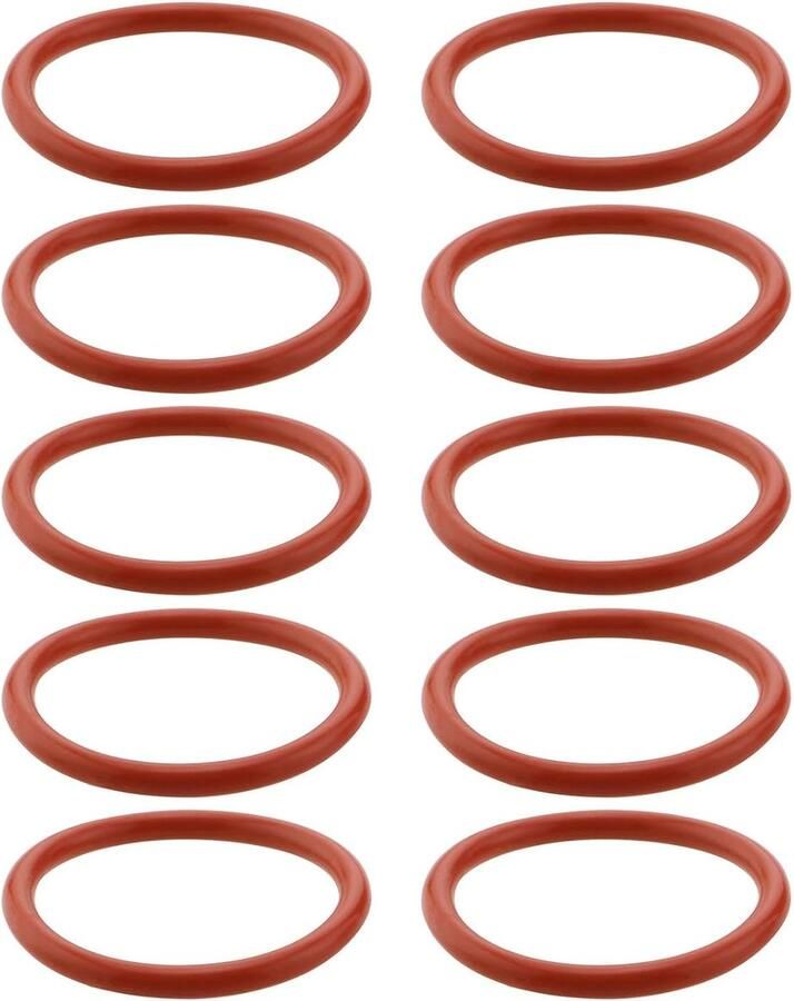SnelShoppen 10 Stuks Koffiezetapparaat Rubber O-Ring Sealing Gasket Vervangingsonderdelen Geschikt voor EQ3 EQ5 EQ6 EQ7 EQ8 EQ9 45x37x4mm Rood