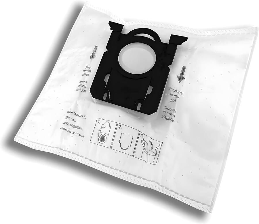 SnelShoppen 10 Stuks Vacuumzakken Geschikt voor Philips Performer FC 9050 9070 9150 9153 9165 9176 9184 9190 9197 91 met Microfilter Hoge