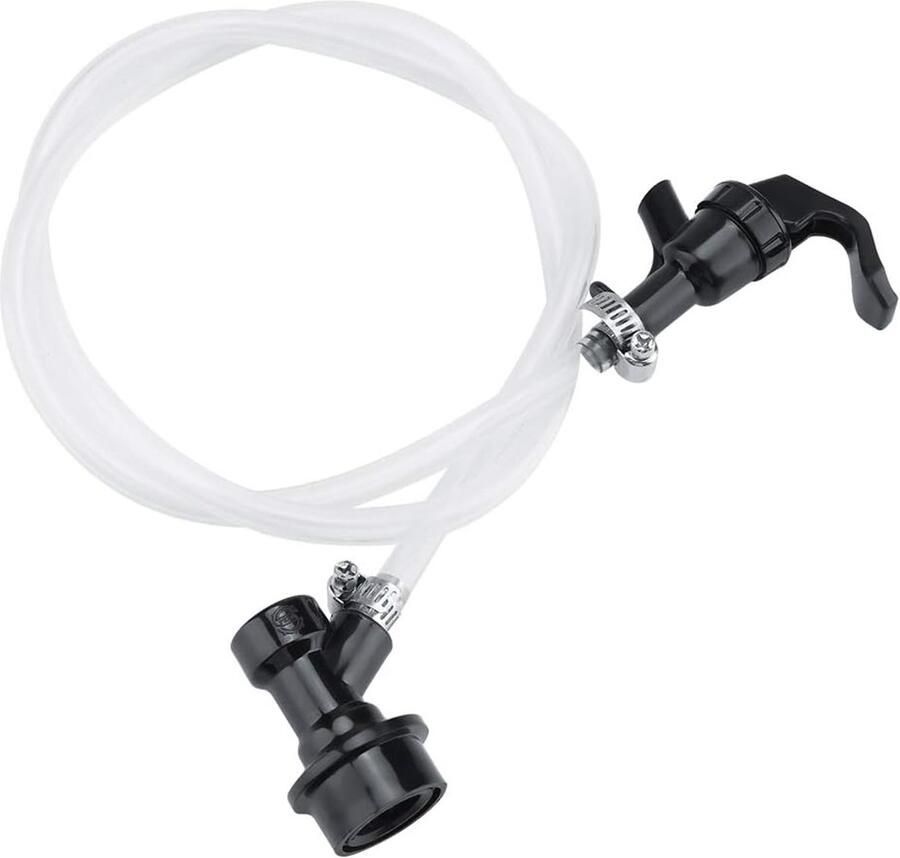 SnelShoppen 100cm Bier Slang Party Picnic Tap Ball Lock Ontkoppeling Bier Fust Thuisbrouwerij Veilig en Duurzaam Ideaal voor Feesten en Kamperen