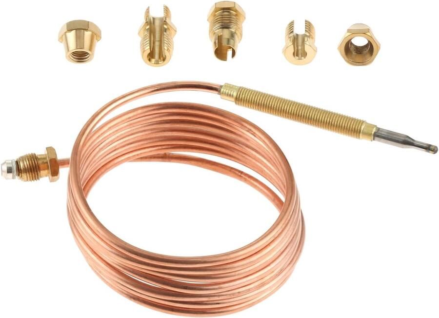 SnelShoppen 150cm Universele Thermokoppel voor Warmwaterboilers met 5 Bevestigingsonderdelen Gasapparaten Oven Fornuis Veiligheid