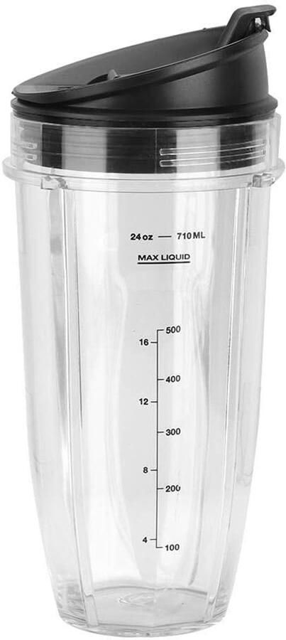 SnelShoppen 18oz 24oz 32oz Vervangende Bekers + Deksel Set voor 900W 1000W Mixers Herbruikbare Verpakking Duurzaam Veilig Afwasmachinebestend