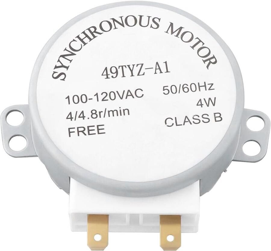 SnelShoppen 1pc 120V AC Magnetron Draaimotor Spindelmotor 4 4.8 RPM Geschikt voor Solo Magnetron Keukenaccessoire