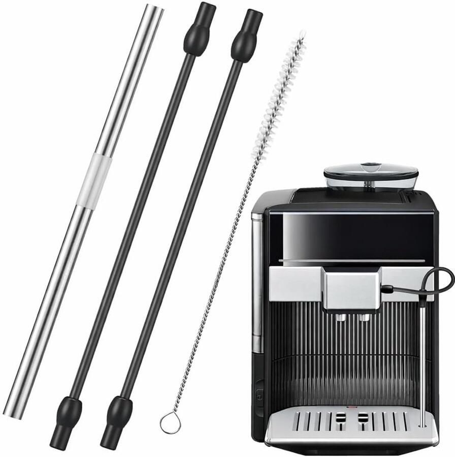 SnelShoppen 2-delige Melkslang Vervangset Geschikt voor EQ6 Plus S700 EQ7 EQ6 Serie 300 500 700 Volautomatische Koffiemachines en VeroAroma Model