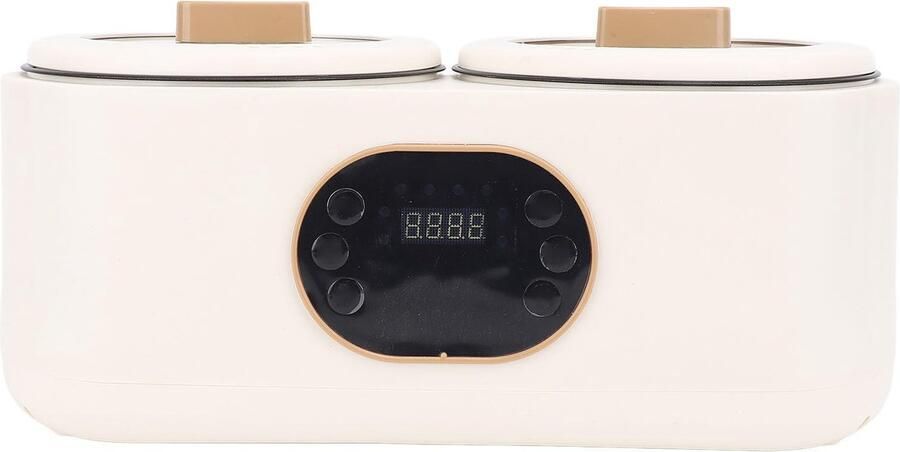 SnelShoppen 2-in-1 Dubbele Slowcooker en Rijstkoker Multifunctionele Elektrische Hete Pot met 6 Kookinstellingen voor Thuis Ideaal voor Feest Keu
