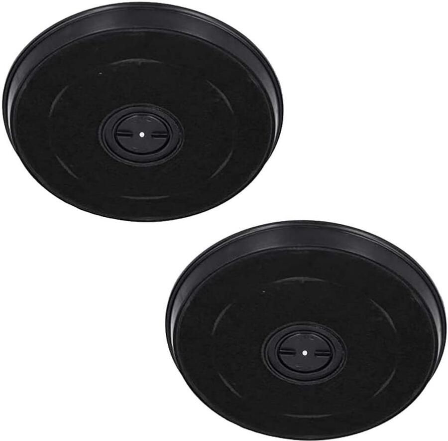 SnelShoppen 2 Koolstoffilters voor Afzuigkap 23 cm Compatibel met Faber De Dietrich Electrolux Verhoogde Basis voor Optimale Luchtzuivering in