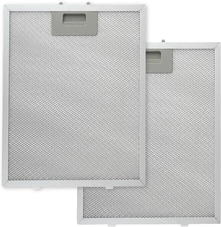 SnelShoppen 2 Metalen Filter Afzuigkap Accessoires Aluminium Vlechtwerk Vetfilter voor Eetafzuigkap 32x26 cm Keuken Accessoires