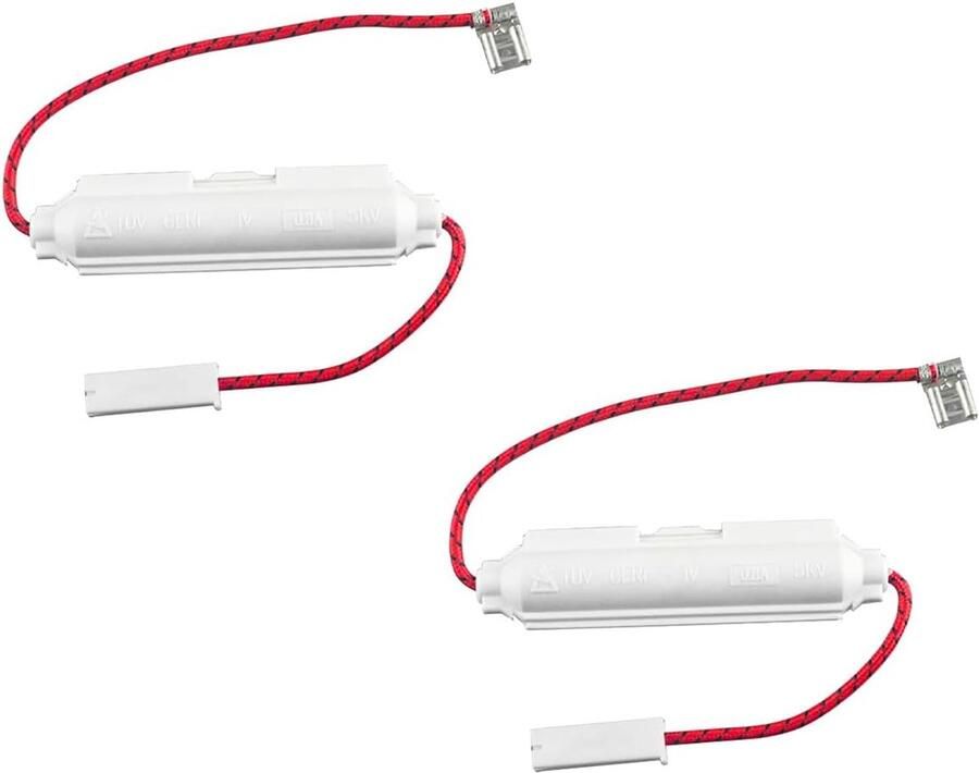 SnelShoppen 2 Stuks 5KV 0.8A Magnetron Hoge Spanning Vervangingszekering Universele Magnetron Reparatie Fusehouder Wit