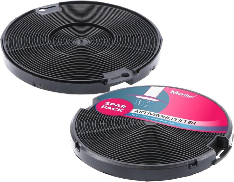 SnelShoppen 2 Stuks Actieve Koolstoffilters 150mm voor Afzuigkap Hoogwaardige Kwaliteit Perfecte Pasvorm Duurzaam Geschikt voor Keukenmo