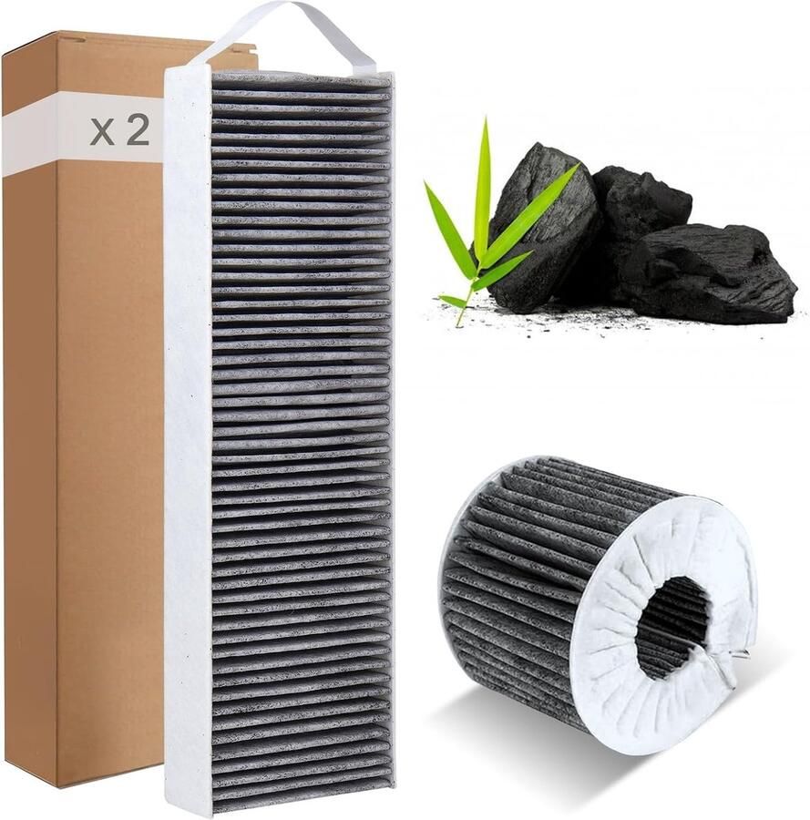 SnelShoppen 2 Stuks Actieve Koolstoffilters voor Bora Pure X Pure S Pure Afzuigkap Vervangfilters voor Schone Lucht in de Keuken Filteraccessoires
