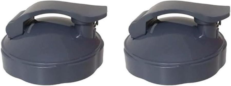 SnelShoppen 2 Stuks Flip Top Bekers Deksel Vervangonderdeel Juicer Blender Sealing Cover Plastic Herbruikbare Deksels voor Blender Mixer Juicer