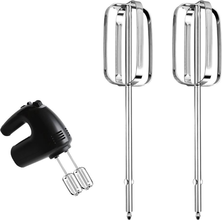 SnelShoppen 2 Stuks Hand Mixer Kloppers Universele RVS Elektrische Handmixer Vervangingen Duurzaam en Sterk Voor Koken en Bakken