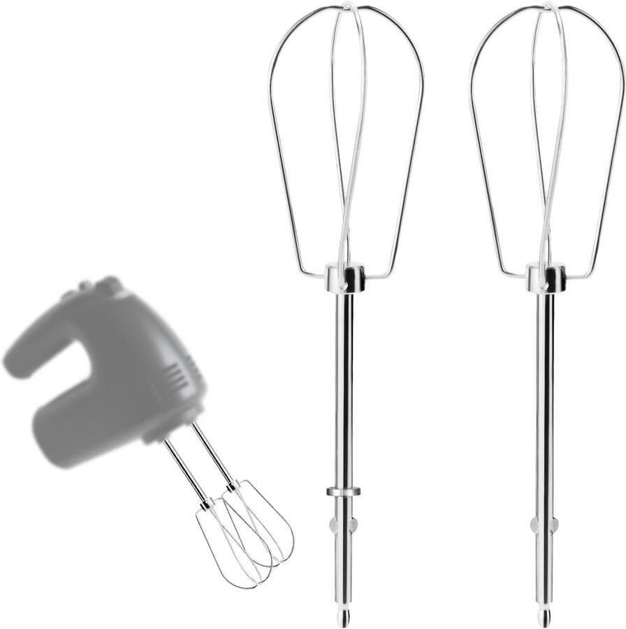 SnelShoppen 2 Stuks Handmixer Kloppers RVS Turbo Mixers Vervangingsaccessoires Keuken Geschikt voor Bakken en Koken Duurzaam en Sterk Univ