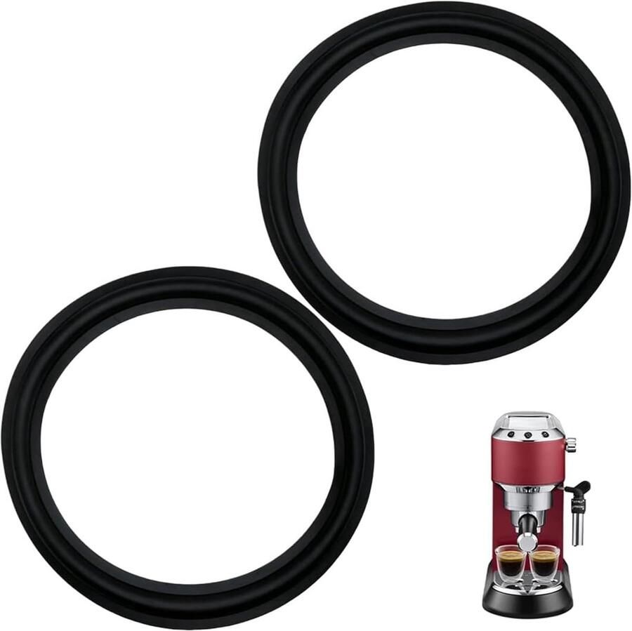 SnelShoppen 2 Stuks Hoge Kwaliteit Silicone Seal voor Koffiemachines Geschikt voor Dedica Ec680 Ec685 Ec785 Ec885 Ec850 Ec860 Duurzaam en Wa