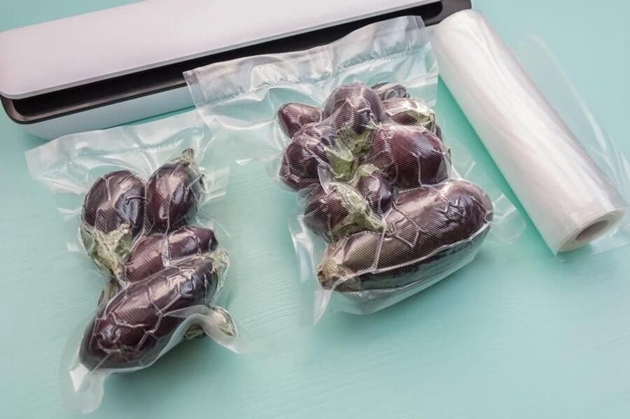 SnelShoppen 2 Vacuum Food Sealer Rolls 30cm x 6m Embossed Vacuümverpakkingsrollen voor Keuken Versheid Langere Houdbaarheid Geschikt voor Diver