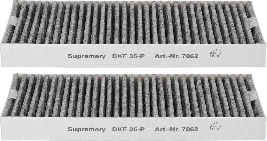 SnelShoppen 2 x Actieve Koolstoffilters voor Afzuigkappen Compatibel met DKF 35-P Geschikt voor Miele KMDA 7272 7473 7676 7876 Hoge Kwalite