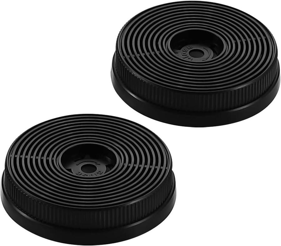 SnelShoppen 2 x Carbon Filter Vervangfilter CF-S voor Afzuigkap 109 mm Rond Hoogwaardige Kwaliteit Eenvoudige Installatie Keuken Accessoires