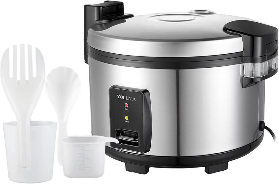 SnelShoppen 20 Liter Professionele Rijstkoker voor 35-50 Personen Automatisch Koken Sensor voor Driedimensionale Opwarming Afneembaar Deksel voo