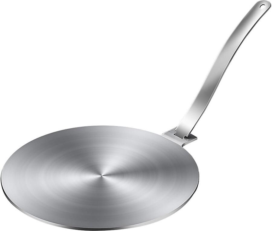 SnelShoppen 28cm Inductie Kookplaat Adapter met Afneembaar Handvat Warmteverdeler & Ontdooibord voor Gasfornuis & Kookplaat Voor Moka Pot en Koffi