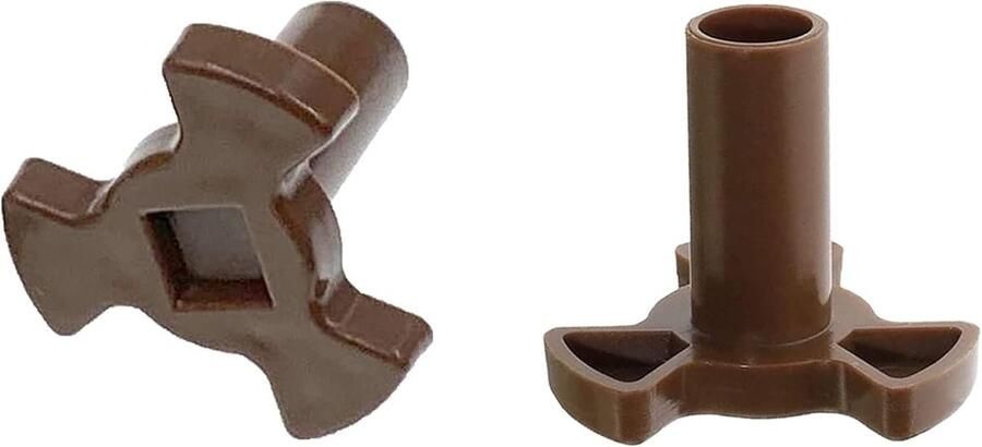 SnelShoppen 2Pcs Magnetron Draaitafel Koppeling Hittebestendig PPS Materiaal Geschikt voor 0.94 24mm Magnetron Oven Duurzaam en Veilig