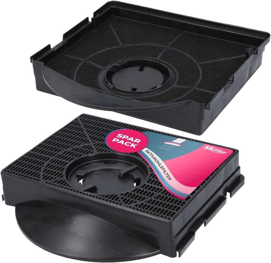 SnelShoppen 2x Actieve Koolstoffilter voor Afzuigkap Geschikt voor Elica Whirlpool AEG IKEA 215mm x 210mm Keuken Accessoire voor Filteren v