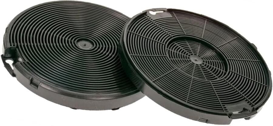 SnelShoppen 2x Actieve Koolstoffilters voor Afzuigkappen Geschikt voor Merken 156mm x 17mm Verschoon de Keukenlucht Hoge Absorptie v