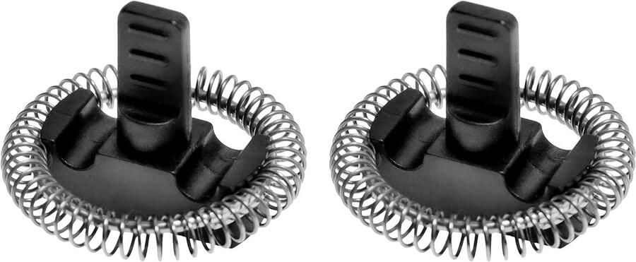 SnelShoppen 2x Melkopschuimer Opzetstukken Voor Tchibo RVS Diameter 32.2 mm Geschikt Voor Frothen Keuken Accessoire Apricot en RVS Kleur
