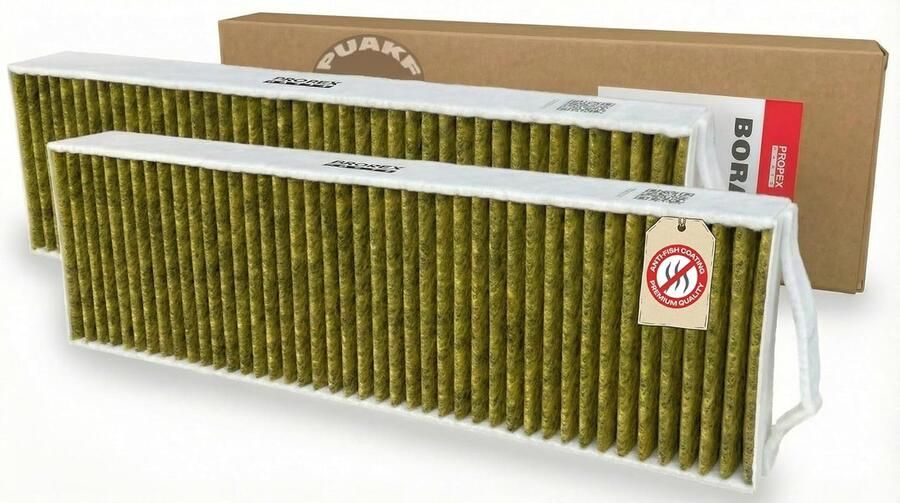 SnelShoppen 2x Premium Carbon Filters voor Afzuigkappen en Kookplaten Compatibel met BORA Pure Puru X Pure S Pure Hoogwaardige Kookfilter Set