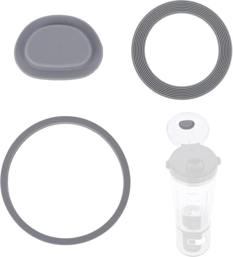 SnelShoppen 3-delige Blender Vervangset Inclusief O-ring Gasket en Sealing Plug Geschikt voor Ninja BC151 Series Duurzaam Silicoon Keuken A