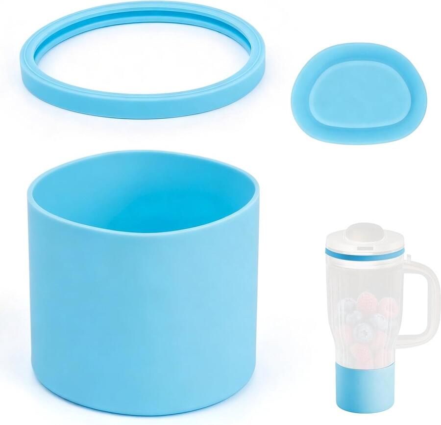 SnelShoppen 3-delige Vervangingsonderdelen Geschikt voor Persoonlijke Blender Silicone Afsluitring en Stopper voor Lekvrije Mixbeker Accessoires (B