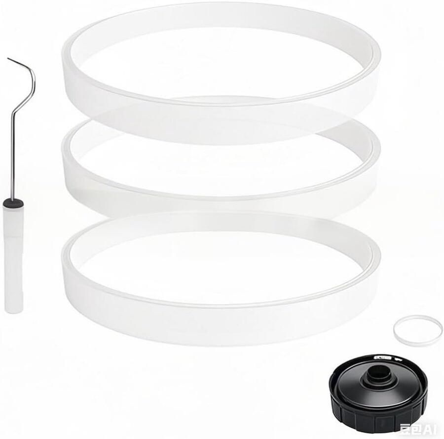 Rubberen Ring Vervangende Afdichting Blender Vervanging Witte O-Ring 3-Pack Geschikt voor Blenders Wit Model Bl480 Bl681a Bl682 Bl640 Bl641 Bl642 Bl642w Bl642z Bl680 Bl680a Diameter 3 9 Inch