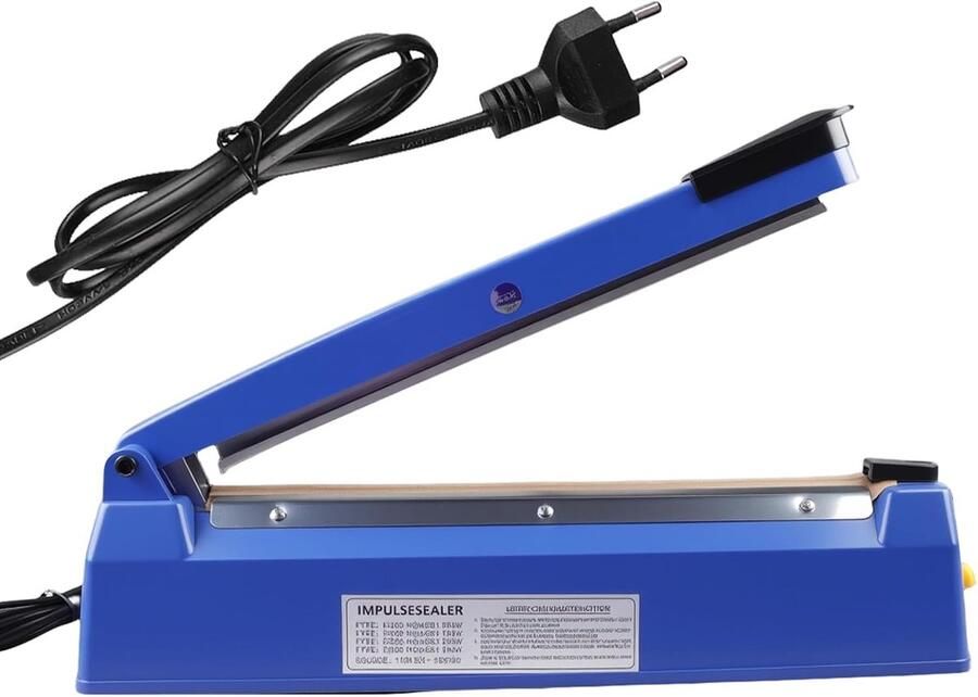 SnelShoppen 300mm Sealmachine Foil Sealer met 2mm Sealing Breedte Plastic Zak Sealer voor Aluminium Foliezakken en Kraftpapierzakken Blauw voor H