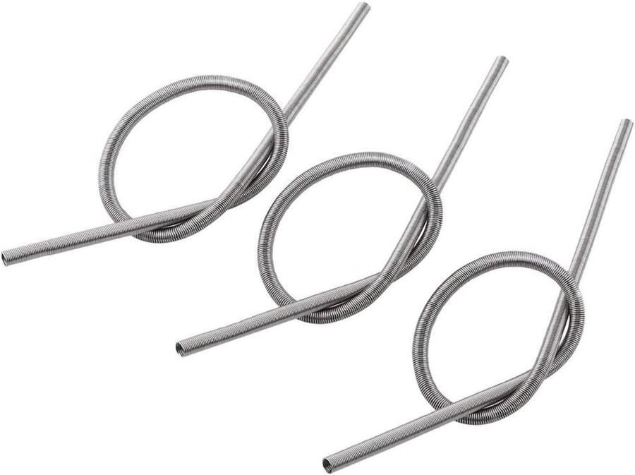 SnelShoppen 3pcs AC 220V 800W Aardewerk Oven Verwarmingsspiralen Hoogwaardige Weerstand Draad voor Verwarmingselementen Zilverkleurig