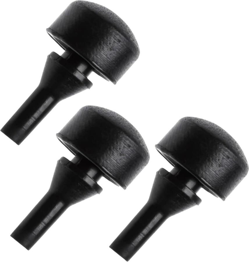 SnelShoppen 3x Rubberen Stop Dichting voor Friteuse Afdichting voor Philips HD9285 Airfryer 5000 Series Zwart Keukenaccessoire voor Perfecte Bere