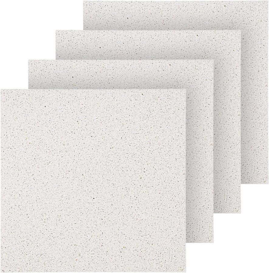 SnelShoppen 4-delige magnetische magnetron golfgeleiderdeksel set universele mica platen 5×5 inch geschikt voor 99% draaiplateau magnetrons vet