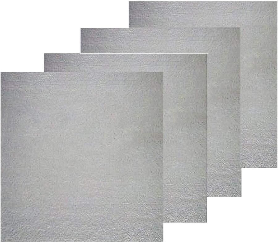 SnelShoppen 4 Delige Universele Magnetron Mica Blad Set 13x13cm Golfgeleider Dekplaat Warmtebestendige Oven Reparatie Onderdelen voor Meeste Mode