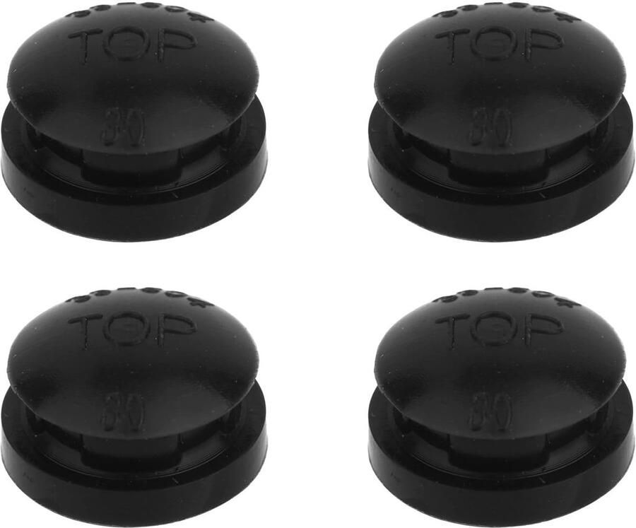SnelShoppen 4 stuks Druk Cooker Vervangingsdelen Duurzame Kunststof Onderdelen Geschikt voor Presto Drukpannen en Casseroles (Zwart)