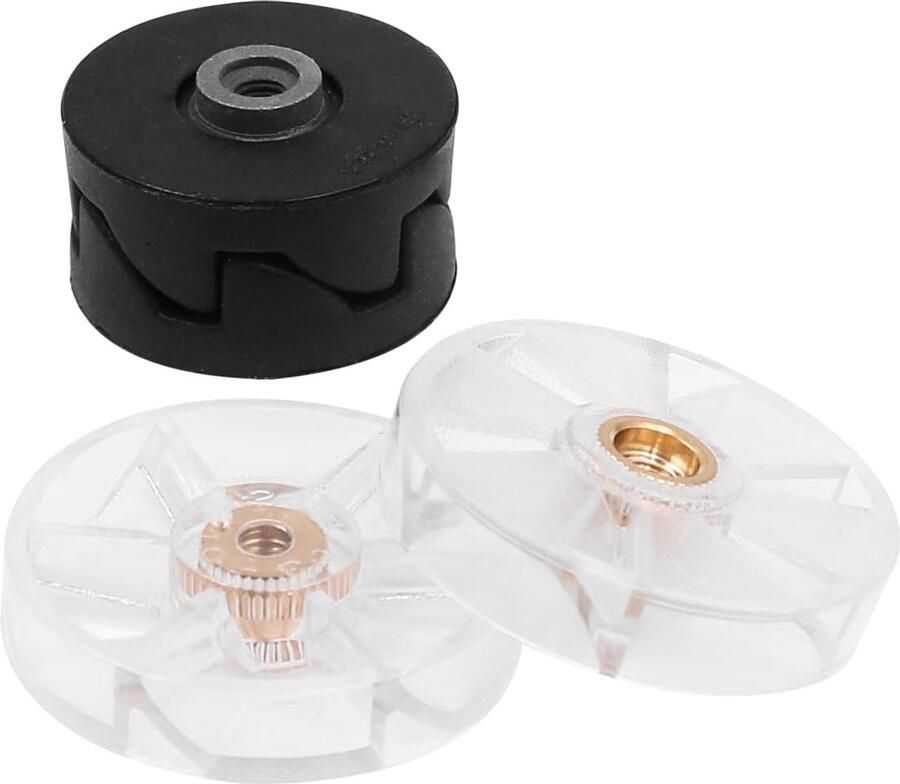 SnelShoppen 4 Stuks Vervangende Plastic Tandwielen voor Blender Geschikt voor 600W en 900W Inclusief 2 Bladetandwielen en 2 Basis Tandwielen I