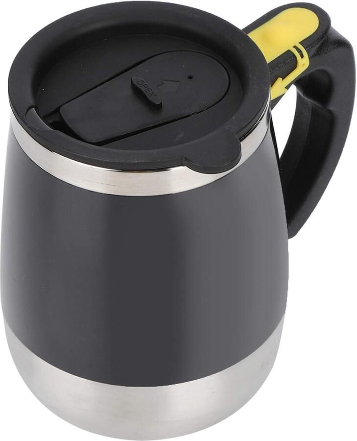 Zelfroerende Mok Mixbeker Elektrisch Dranken Mengen Magnetisch Water 400 ml Zwart