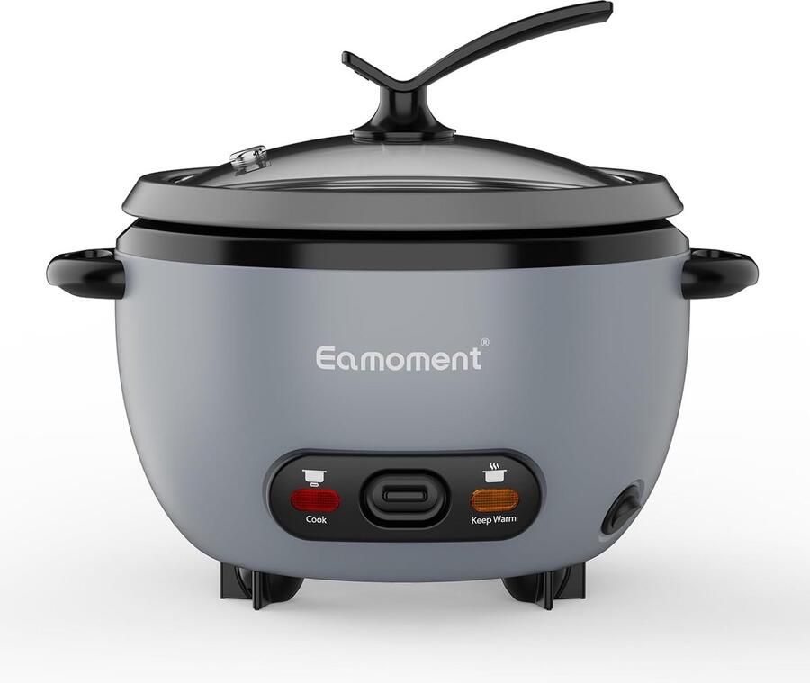 SnelShoppen 400W Rijstkoker met Niet-Plakkerige Kookpot 1L Capaciteit voor 1-5 Personen Ideaal voor Rijst Soep Pasta en Meer Inclusief Maat