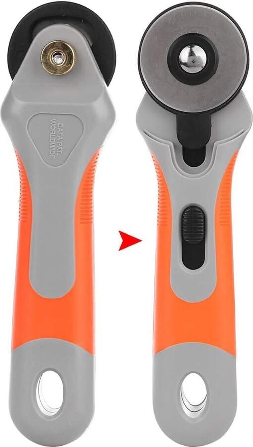 SnelShoppen 45mm Rotatie Snijder Ergonomische Quilting Benodigdheden Snijmachine voor Stof Knutselen Kleding Leer Intensief Gebruik