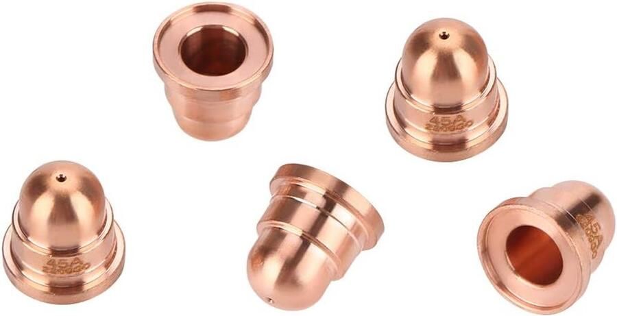 SnelShoppen 5 Stuks Plasma Cutter Nozzles Snijmondstukken voor MAX65 Snijmachine Hoogwaardige Tellurium Koper Professioneel Geschikt voor Staal