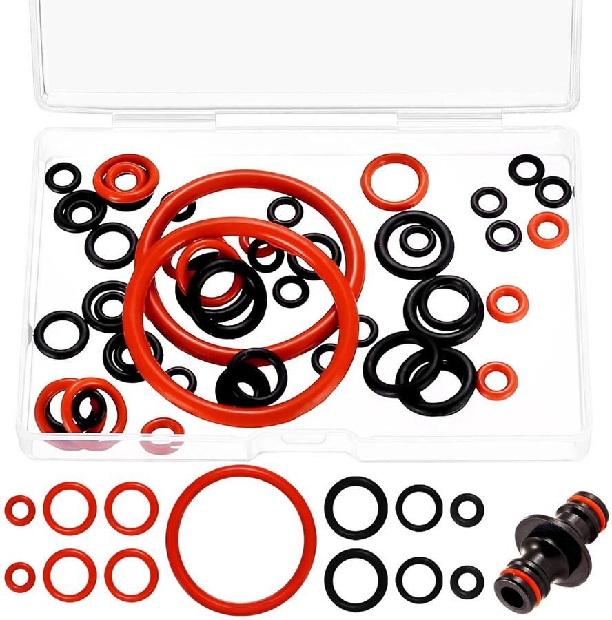 SnelShoppen 50 Stuks Sealing Ringen Set voor Koffiemachine Silicone O-Ringen Onderhoudsset Rubberafdichtingen Reparatieset voor Zetgroep Stoomvent