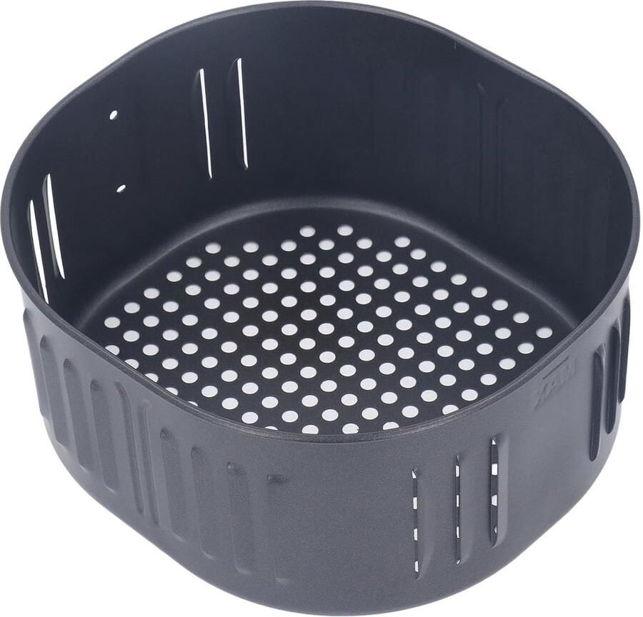 SnelShoppen 5.5L Vervangende Mand voor Frituurpan RVS Antiaanbaklaag Herbruikbare Airfryer Mand Zwart Afvoermogelijkheid voor Bakken en Koken