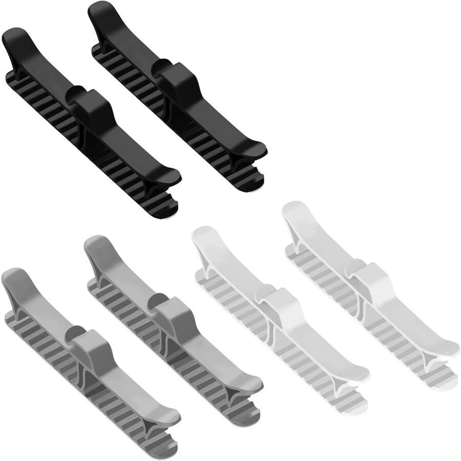 SnelShoppen 6-delige Kabelhaspel Kabelclip Draadorganizer voor Slowcooker Blender Koffiezetter Frituurpan USB-kabels Zelfklevend en Makkelijk in G